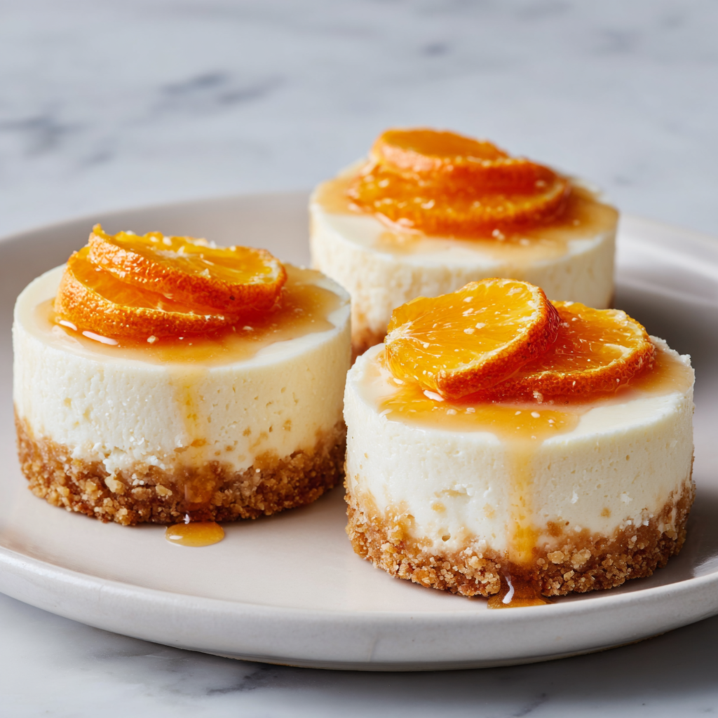 Orange Creamsicle Mini Cheesecakes Recipe - Recipe Image