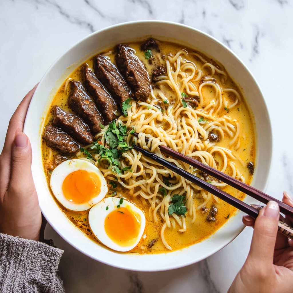 Spicy Coconut Curry Ramen Recipe - Recipe Image