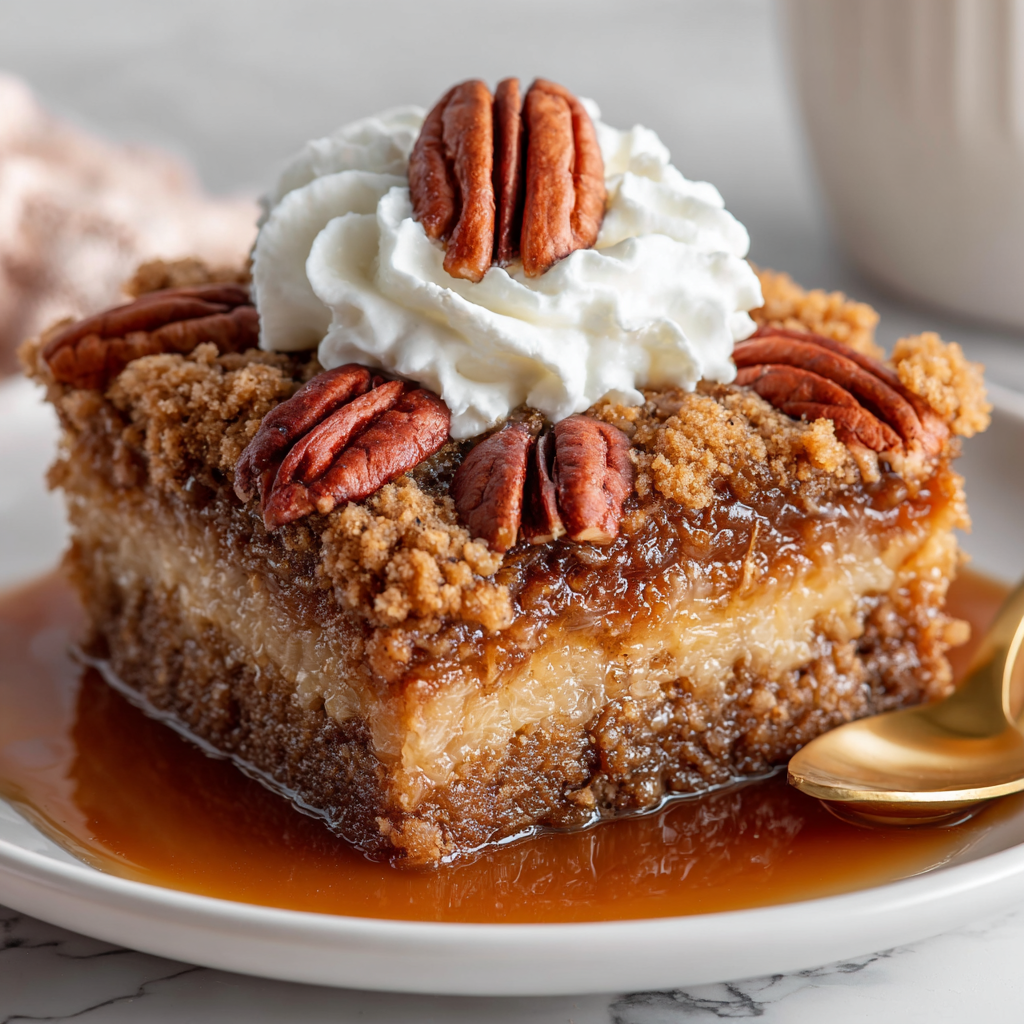 Caramel Pumpkin Cobbler with Pecans Recipe - Recipe Image