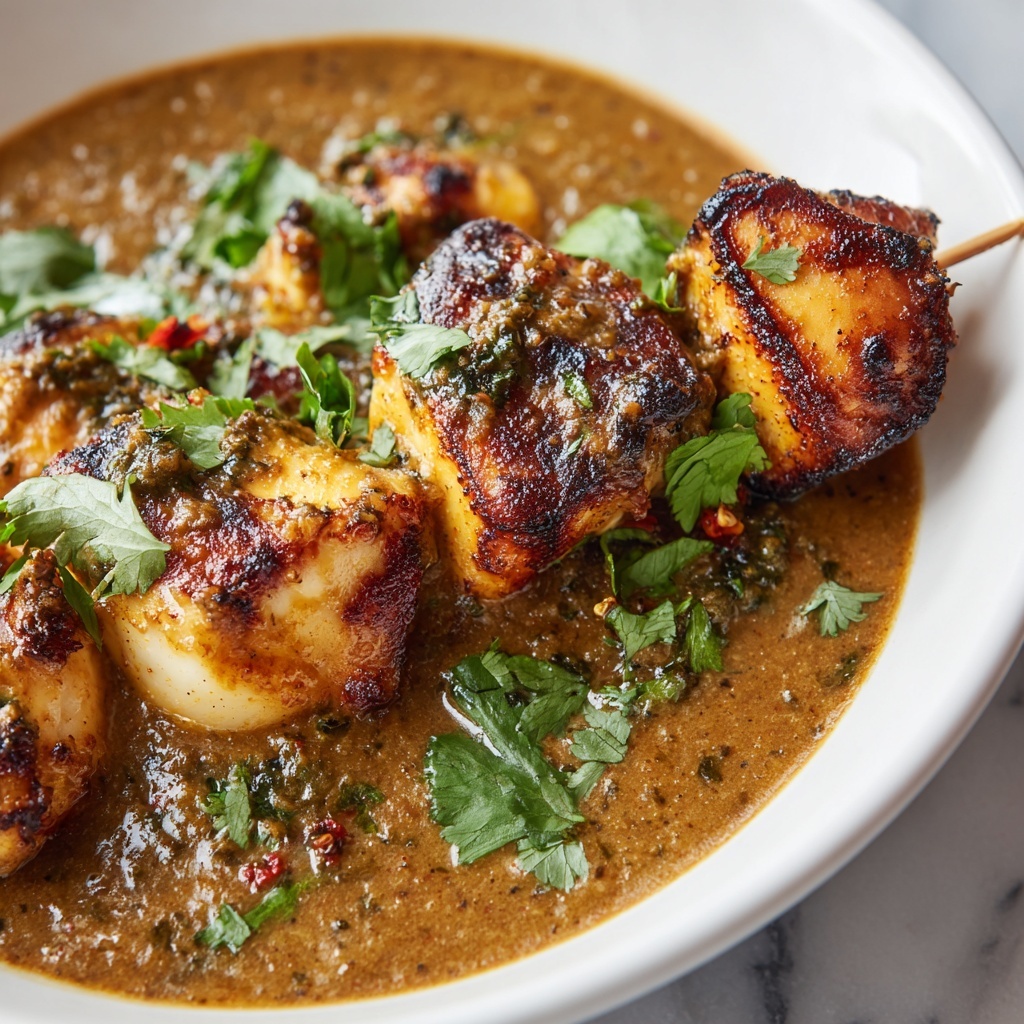 Thai Chicken Satay with Peanut Sauce Recipe - Recipe Image