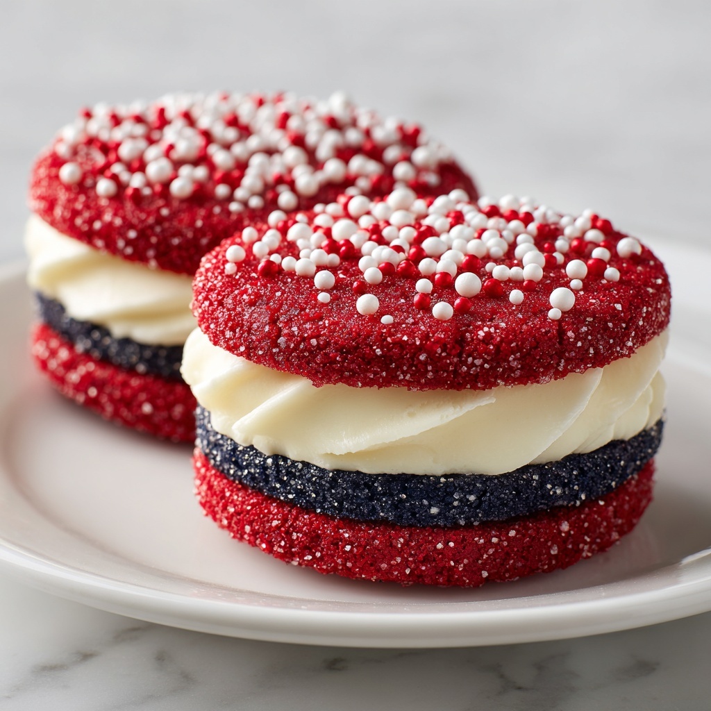 Red, White and Blue Whoopie Pies Recipe - Recipe Image