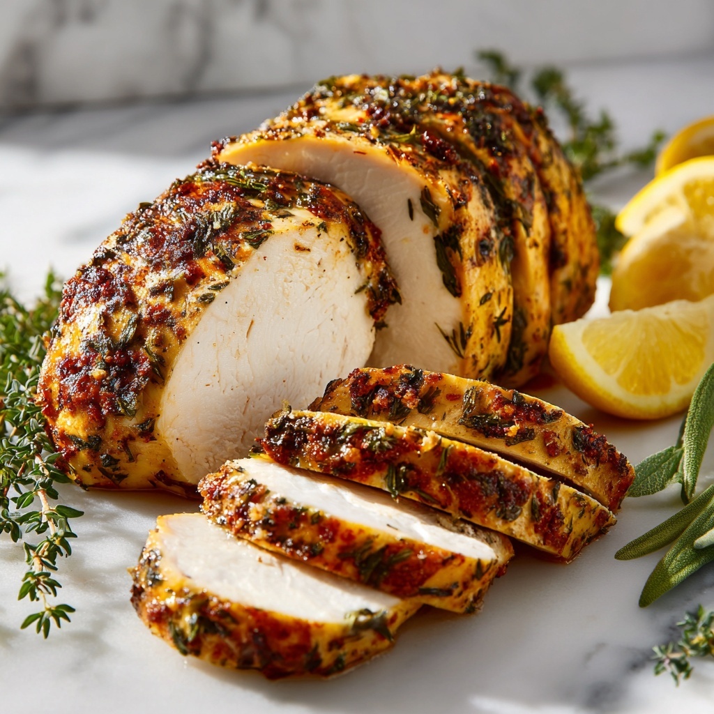 Perfectly Juicy Roast Turkey Breast Recipe - Recipe Image