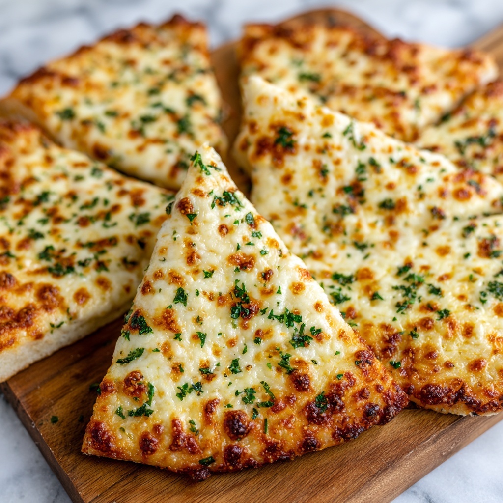 Air Fryer Cheesy Tortilla Garlic Bread Recipe - Recipe Image