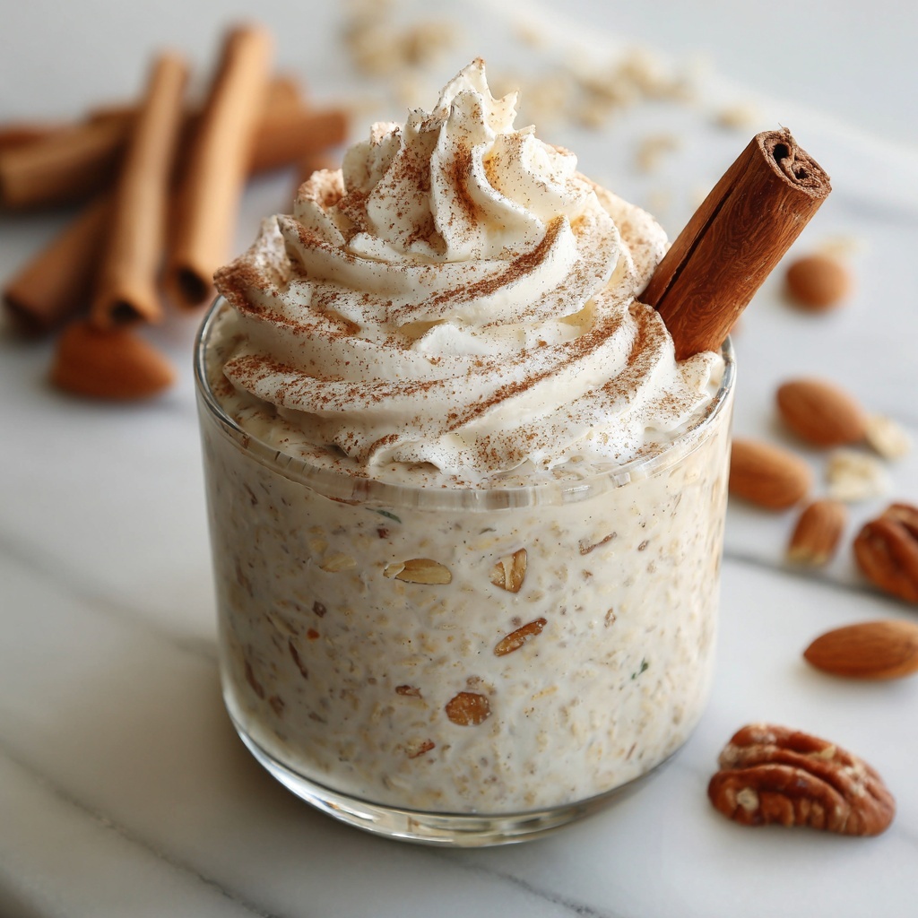 Cinnamon Roll Overnight Oats Recipe - Recipe Image