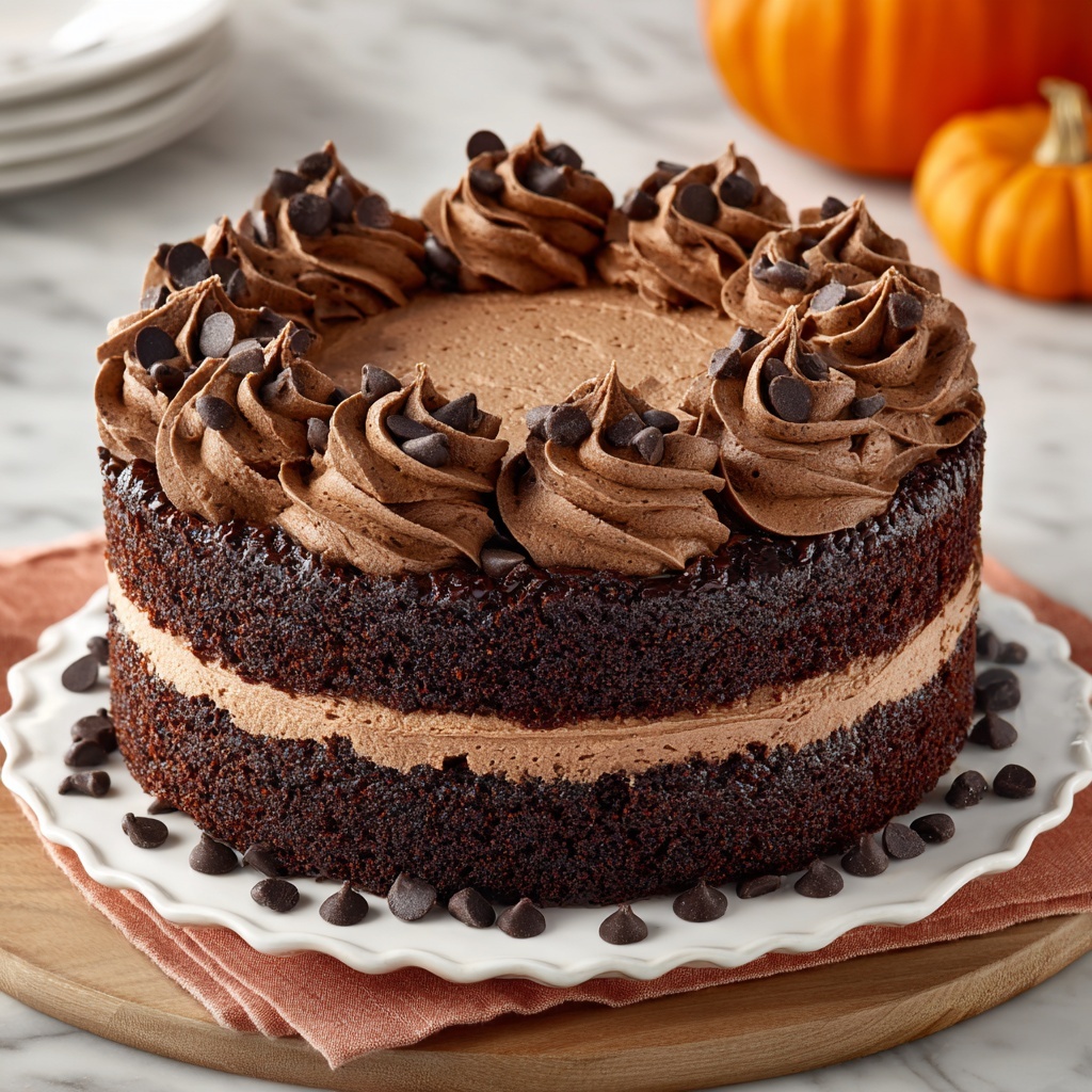 Chocolate Pumpkin Cake Recipe - Recipe Image