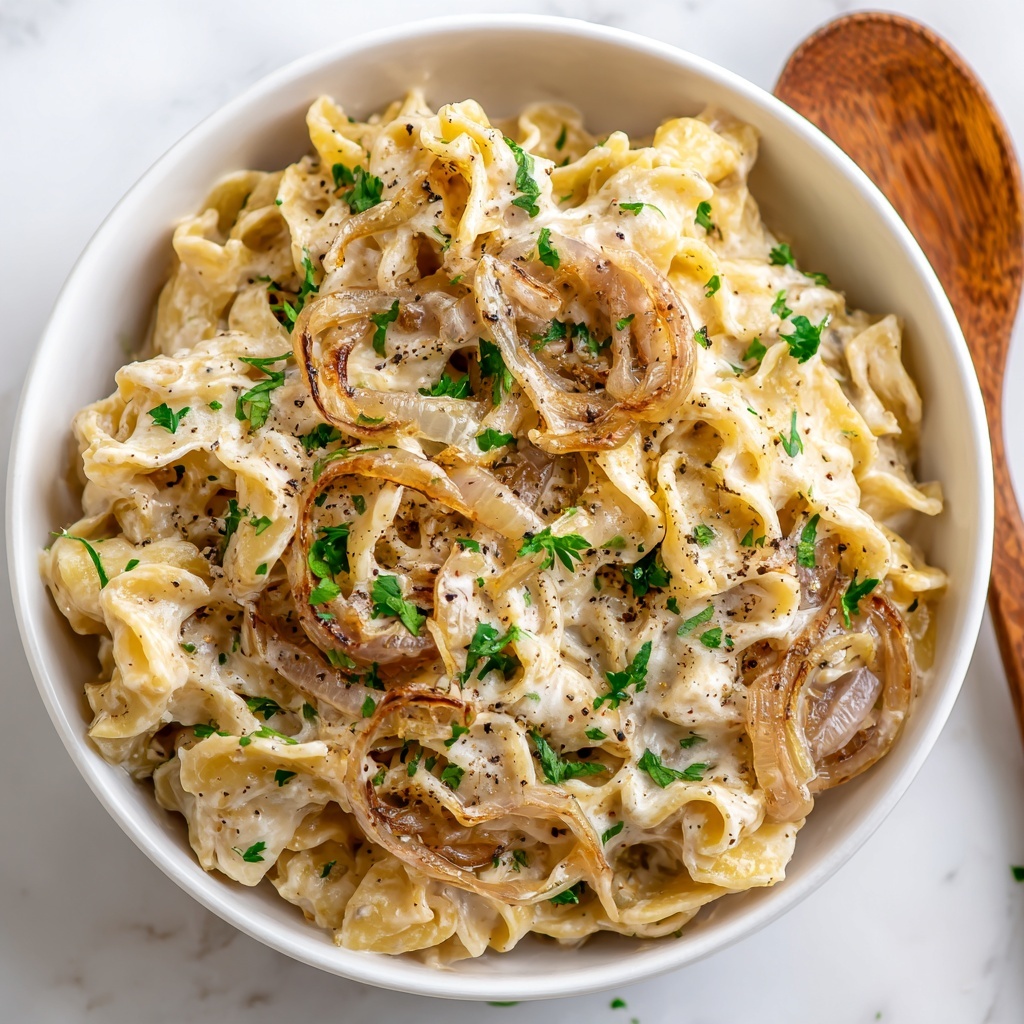 French Onion Pasta Salad: Creamy, Savory, and Perfect Recipe - Recipe Image