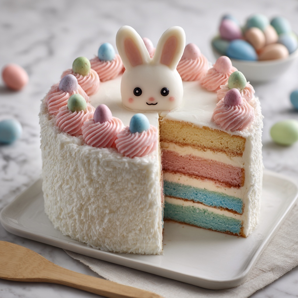 Easter Bunny Poke Cake Recipe - Recipe Image