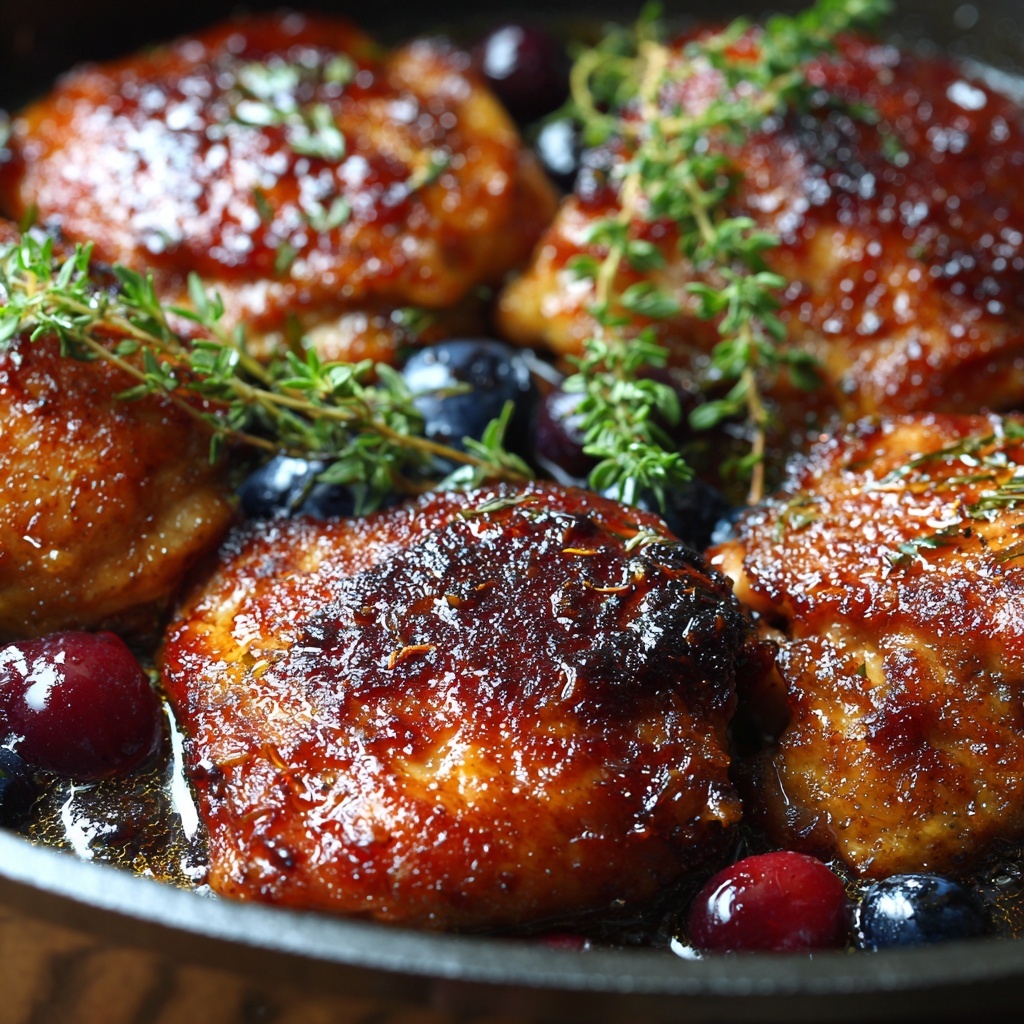 Skillet Cranberry Orange Chicken Recipe - Recipe Image