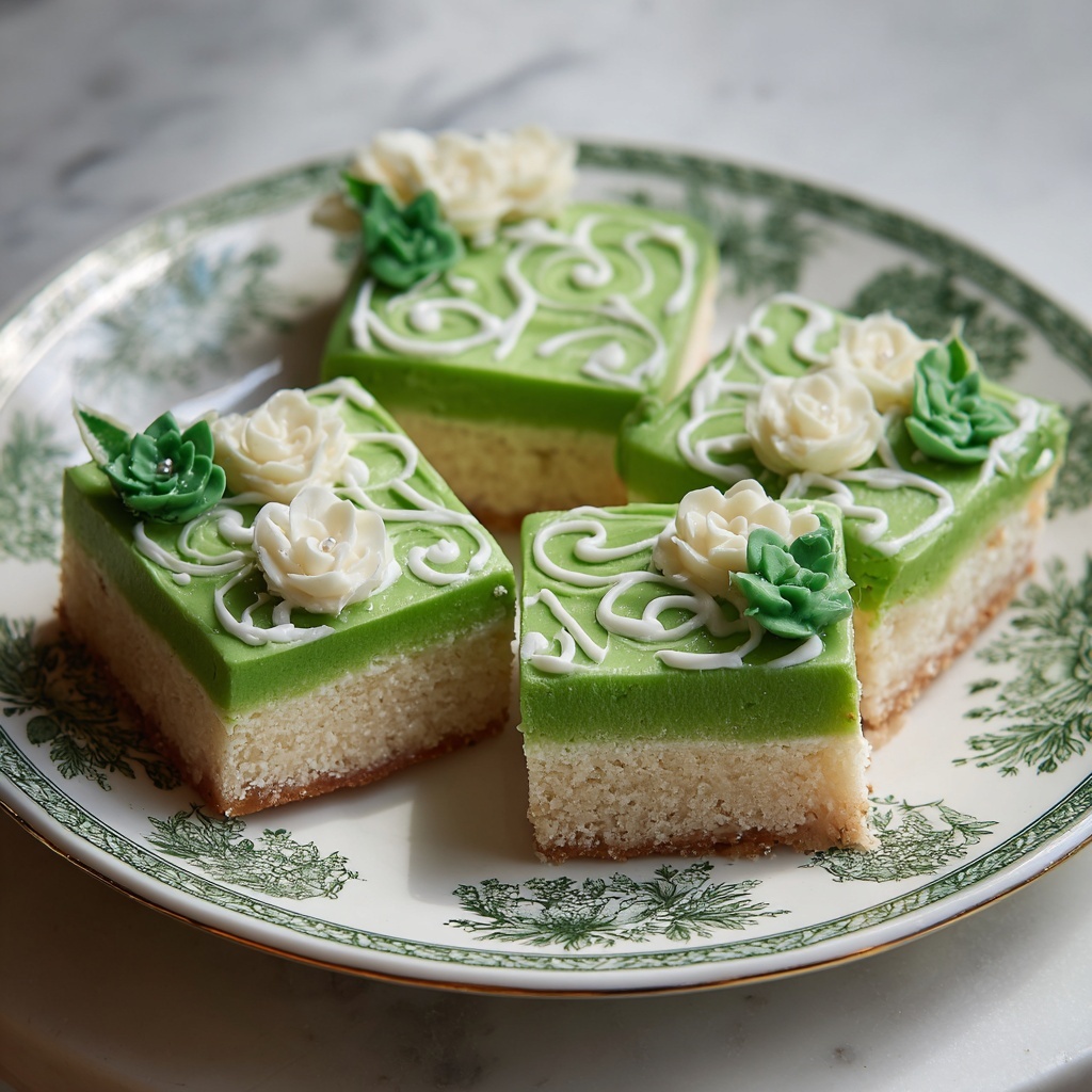 Green Sugar Cookie Bars with St. Patrick’s Day Sprinkles Recipe - Recipe Image
