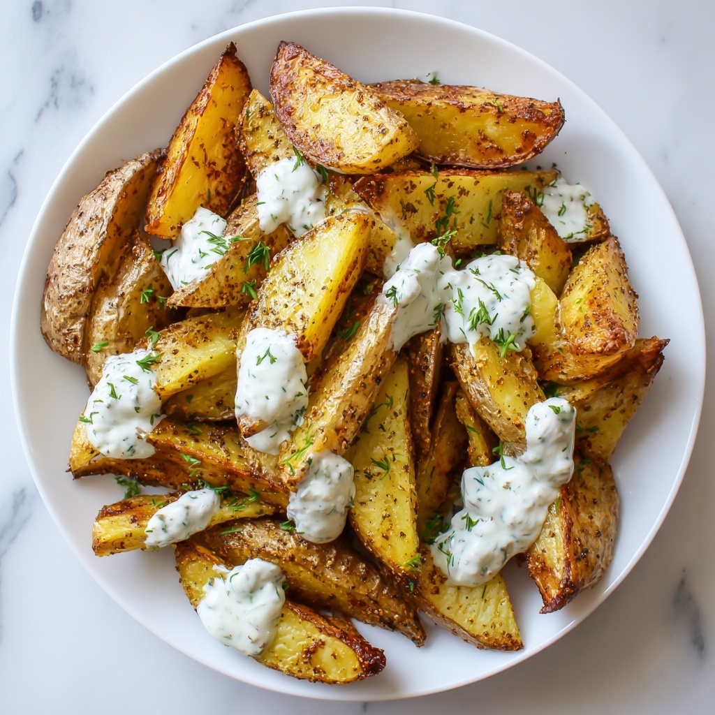 Roasted Potatoes in a Melted Goat Cheese Dressing Recipe - Recipe Image