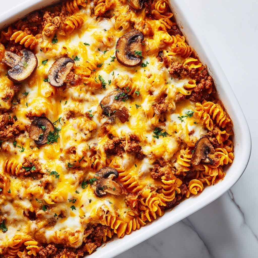 Cheesy Ground Beef & Rice Casserole Recipe - Recipe Image