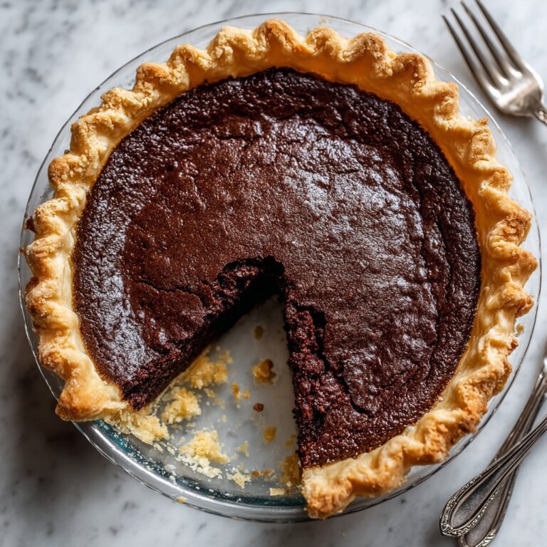 Dark Chocolate Chess Pie Recipe