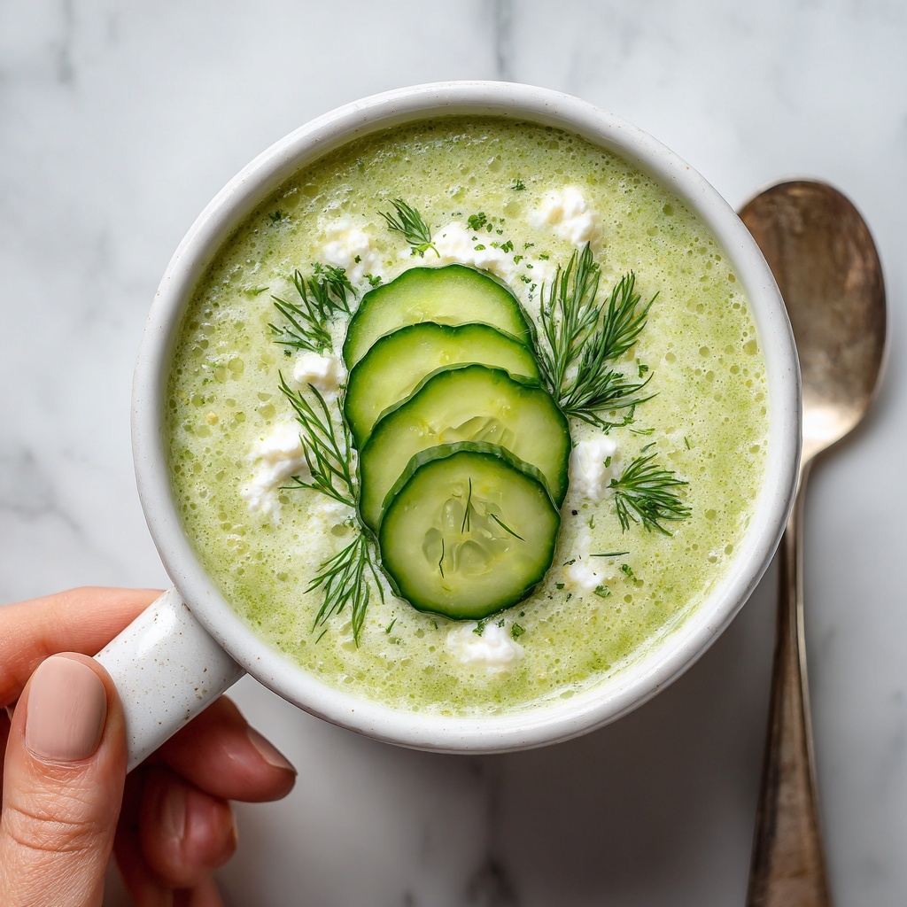 Cold Cucumber Soup with Yogurt and Dill Recipe - Recipe Image
