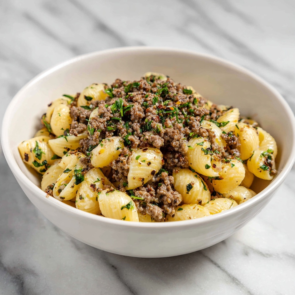 Creamy Leek and Beef Macaroni Recipe - Recipe Image
