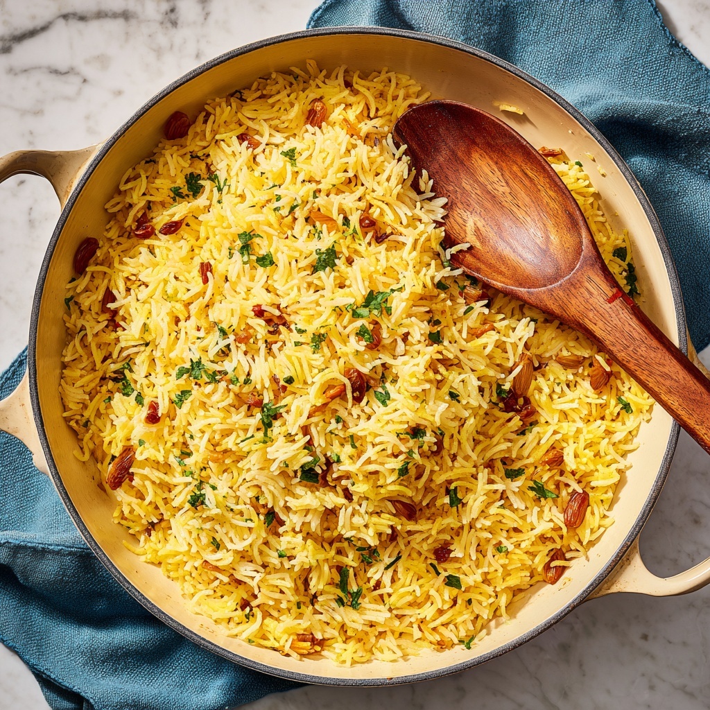 Creamy Chicken Broth Rice Pilaf with Orzo and Fresh Herbs Recipe - Recipe Image
