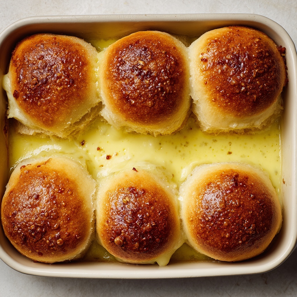 Chicken Crescent Roll Ups with Creamy Cheddar Sauce Recipe - Recipe Image