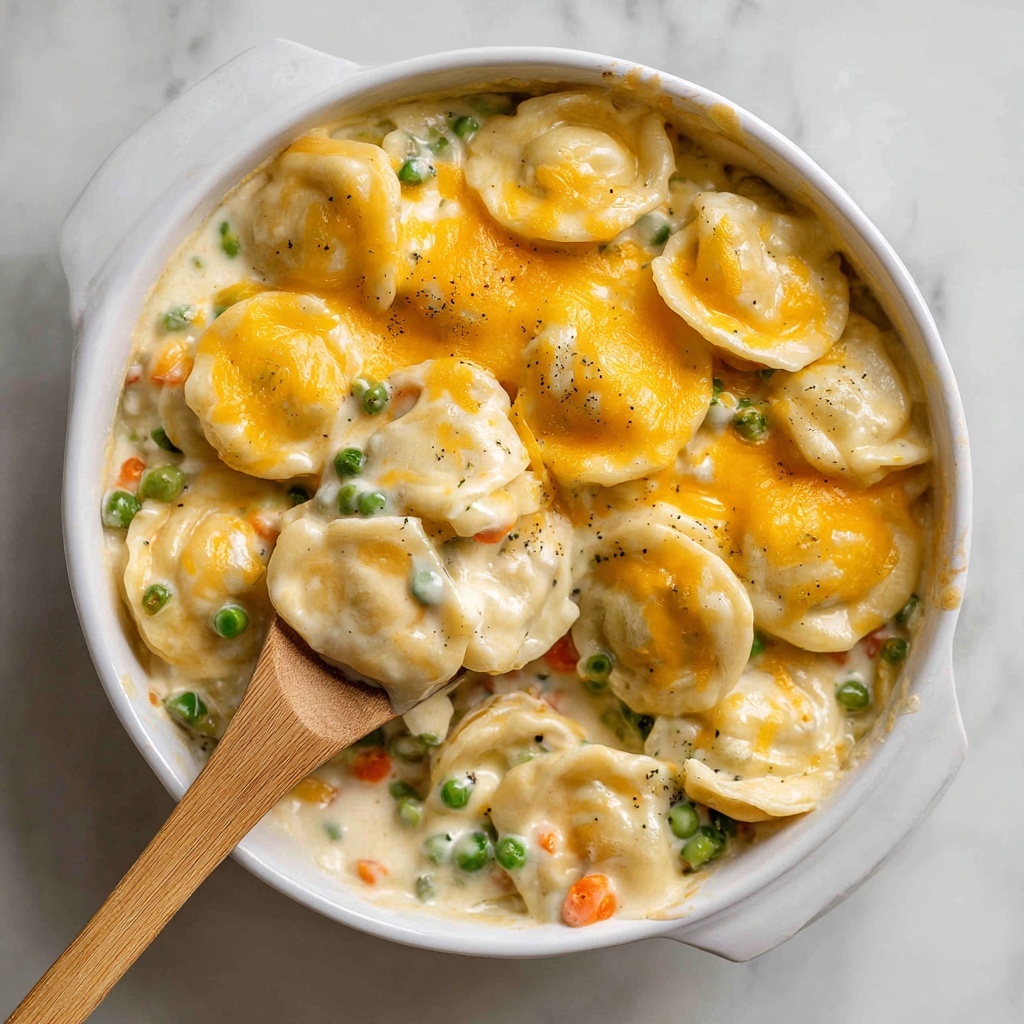 Chicken Pot Pie Pierogi Casserole Recipe - Recipe Image