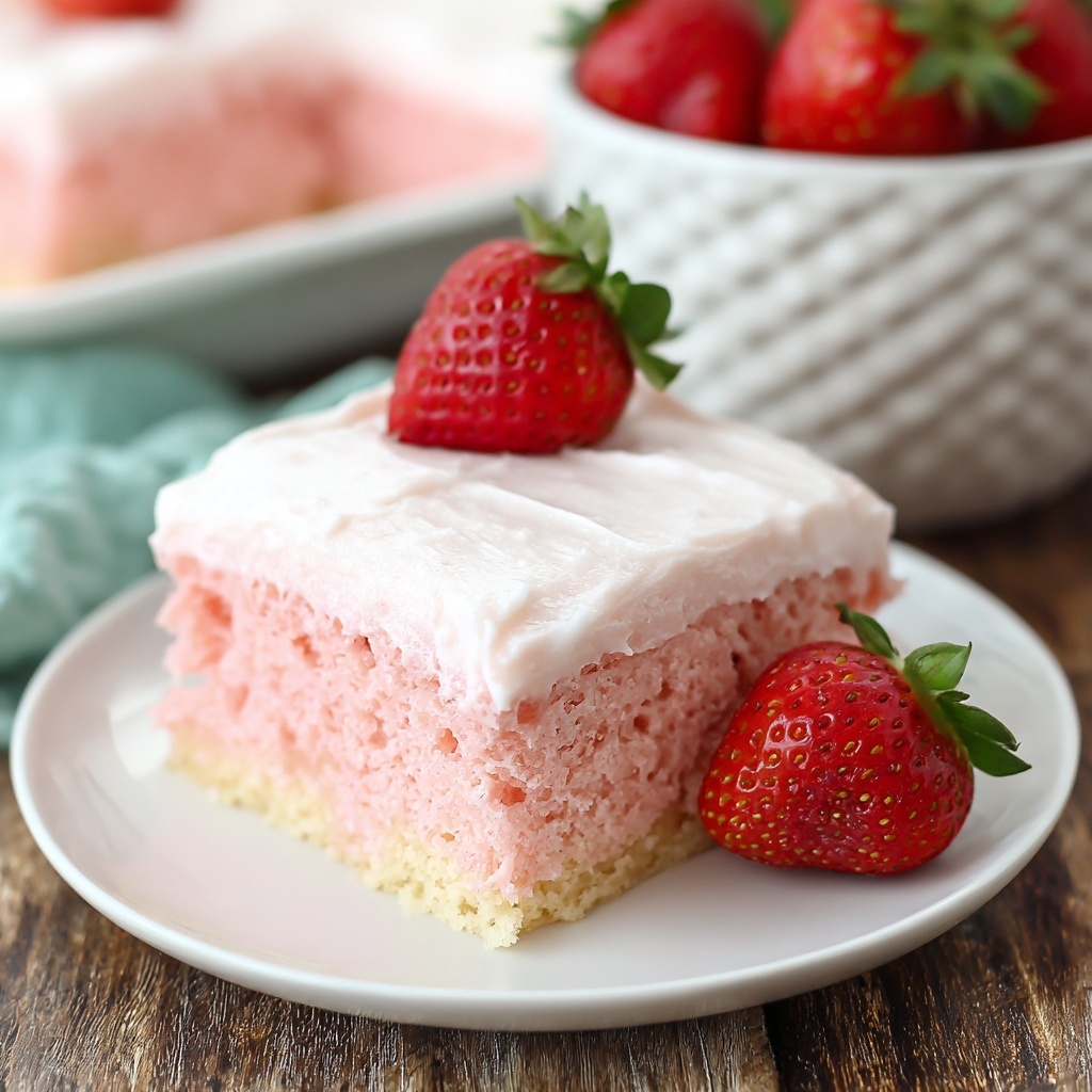 Strawberry Pie Cake Recipe - Recipe Image