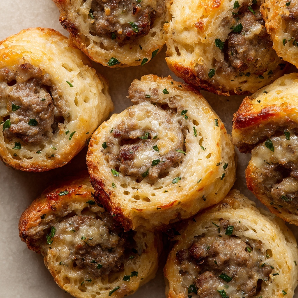 Sausage Biscuit Pinwheels Recipe - Recipe Image