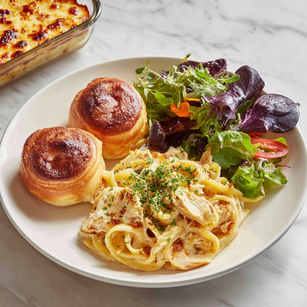 Baked Cream Cheese Chicken Alfredo Recipe - Recipe Image