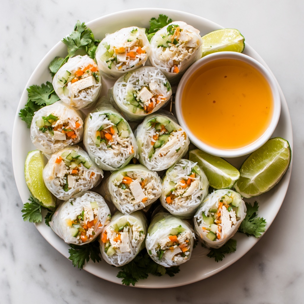 Vegan Summer Rolls with Harissa Peanut Sauce Recipe - Recipe Image