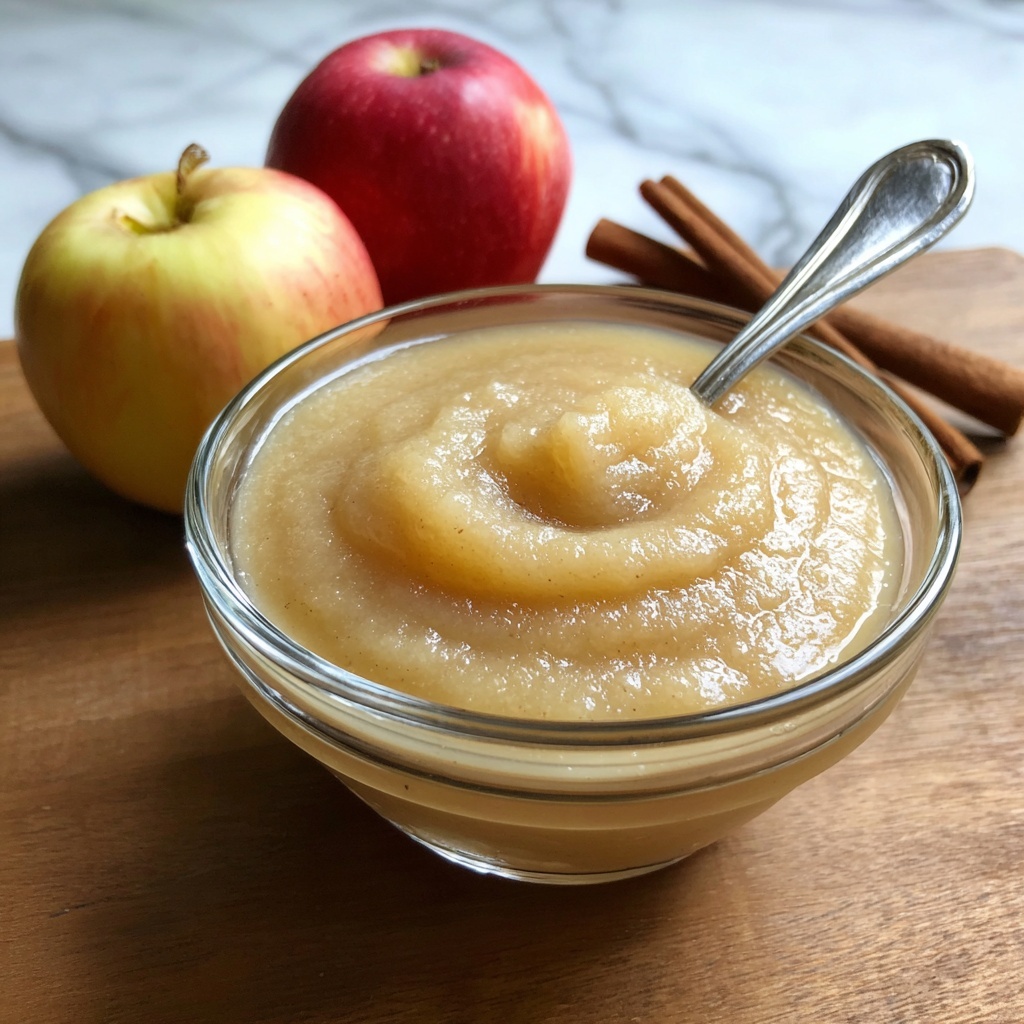 Vegan Apple Curd with Cinnamon and Vanilla Soy Milk Recipe - Recipe Image