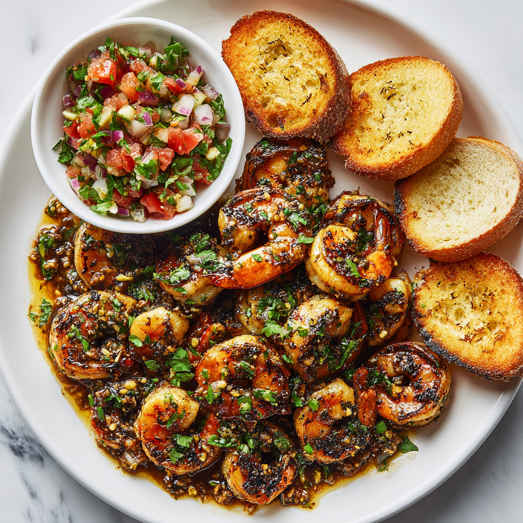 Pan Seared Chimichurri Shrimp Recipe - Recipe Image