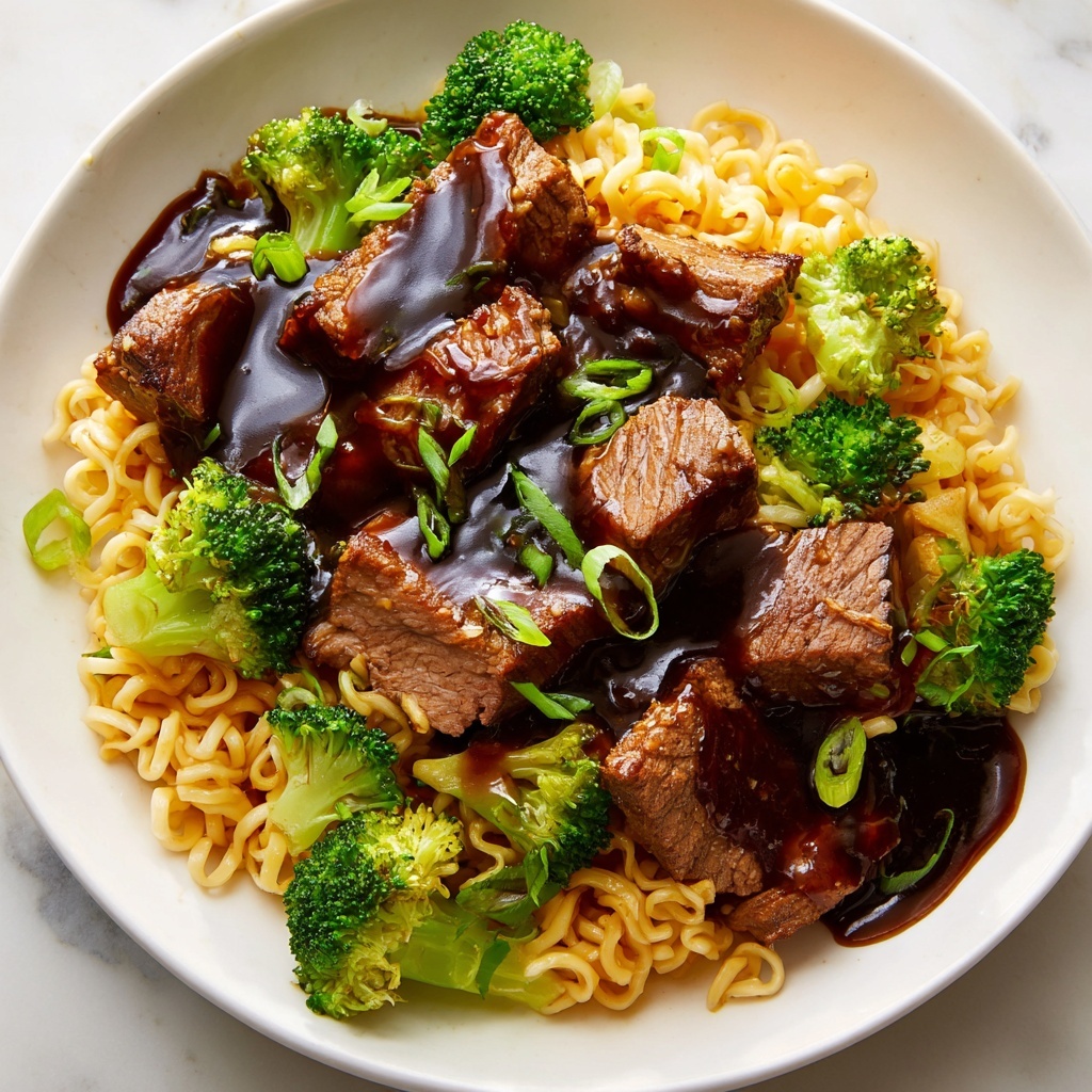 Sticky Beef Noodles Recipe - Recipe Image