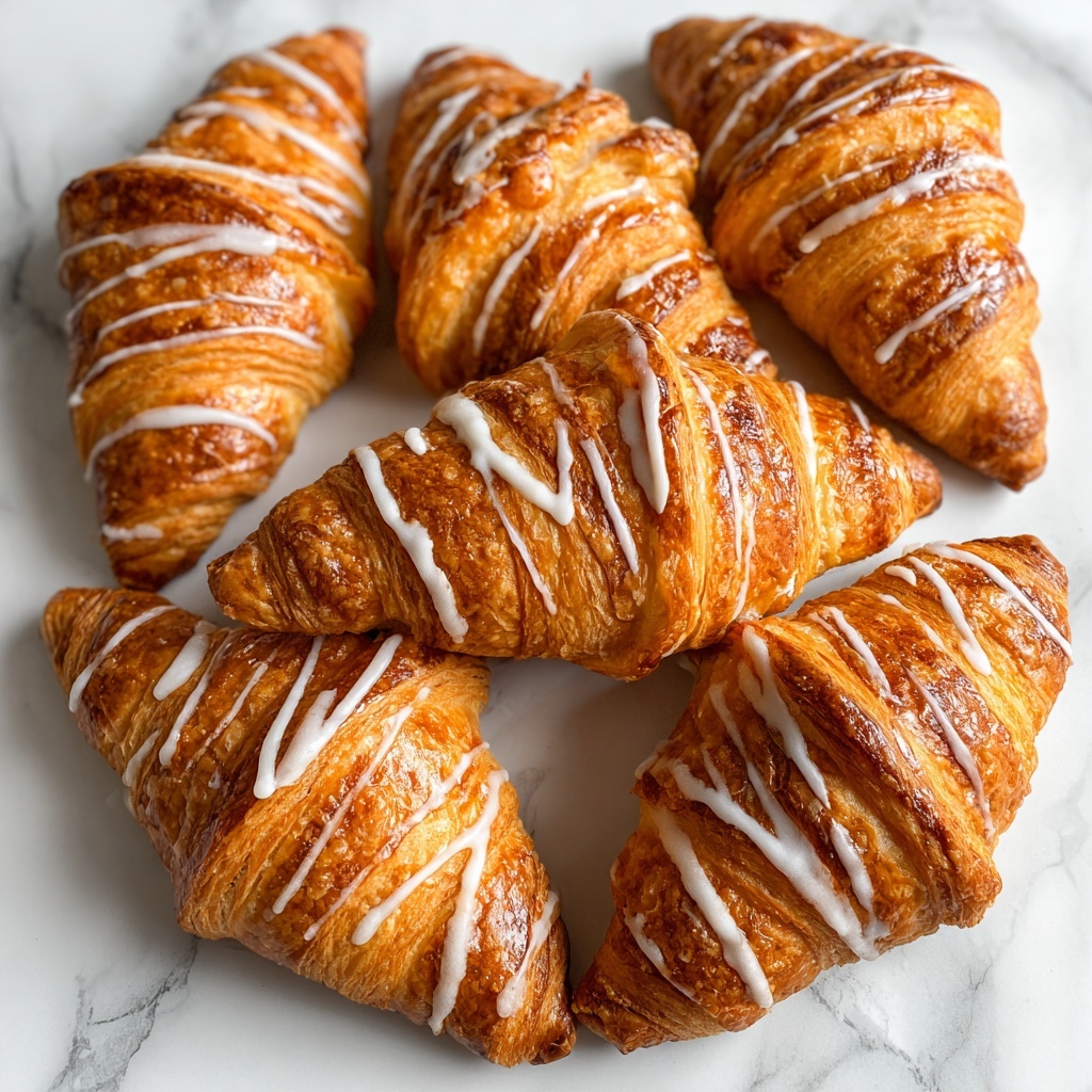 Pumpkin Pie Crescents with Maple Glaze Recipe - Recipe Image