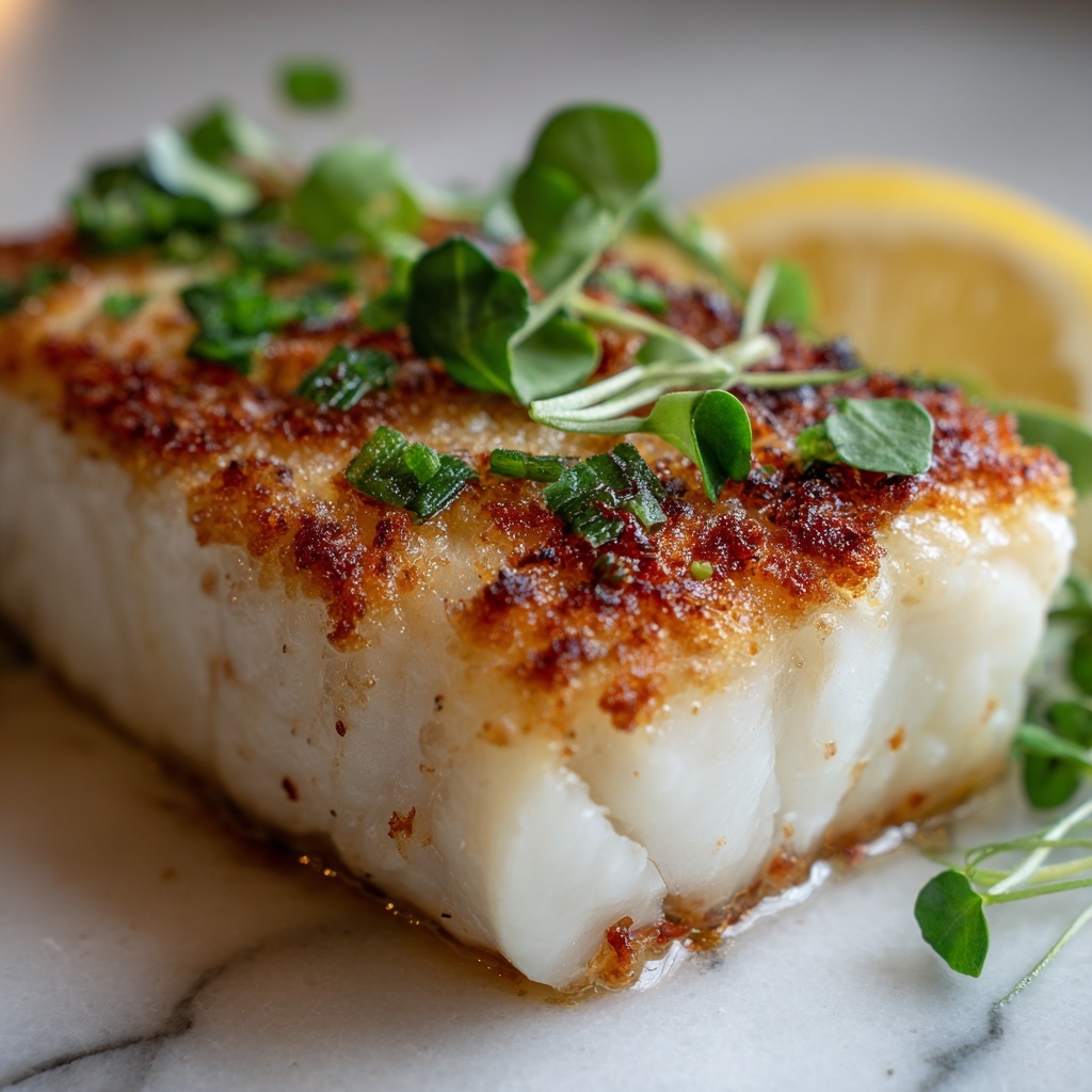 Baked Cod with Lemon and Garlic Recipe - Recipe Image