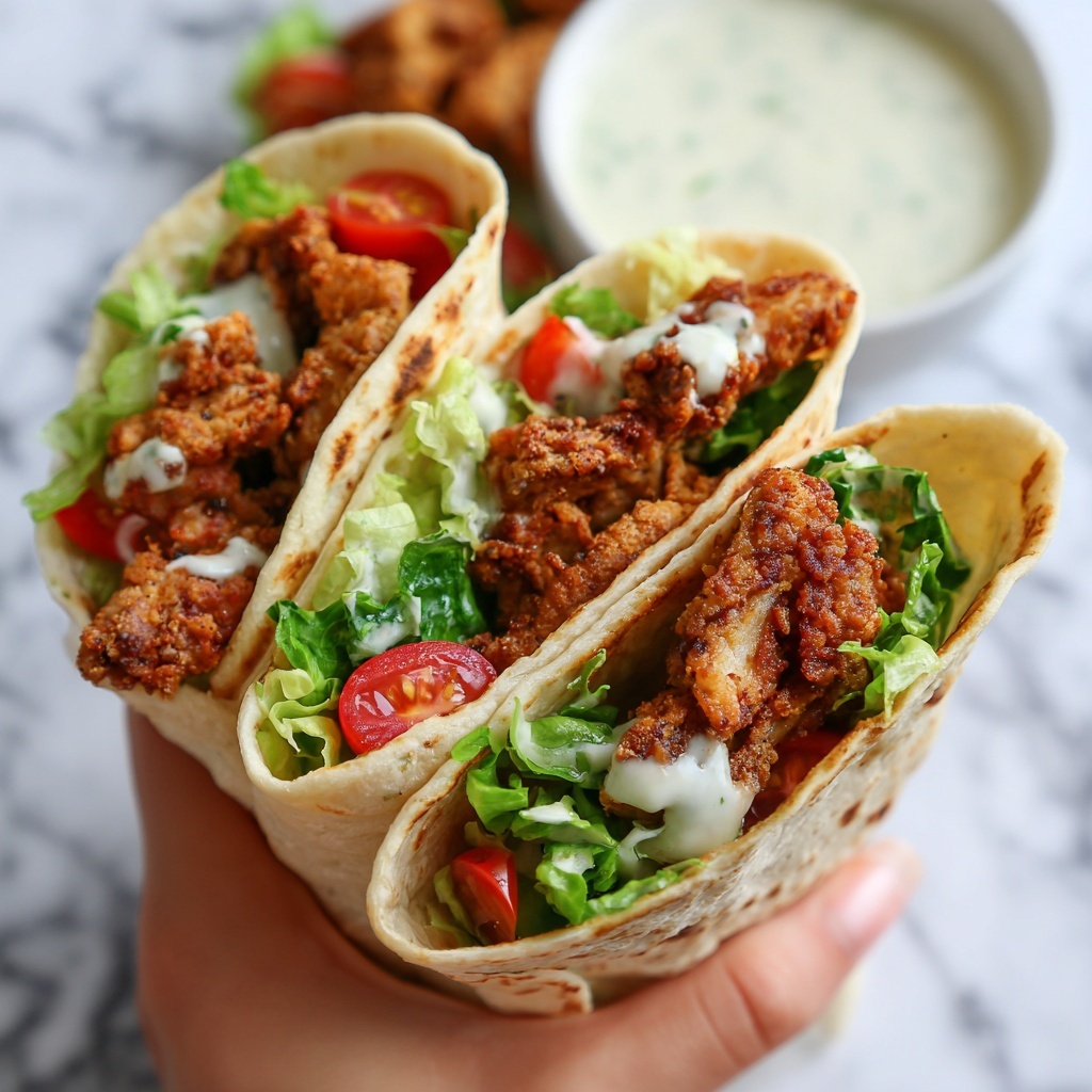 Crispy Chicken Twister Wrap Recipe - Recipe Image
