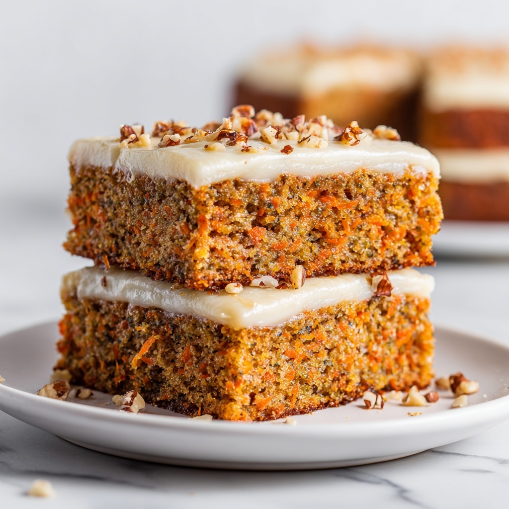 Vegan Carrot Cake Bars Recipe - Recipe Image