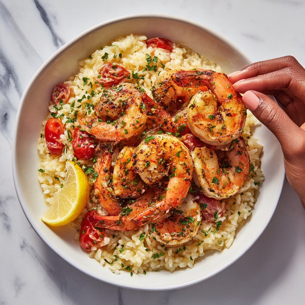 Garlic Parmesan Shrimp Rice Bowls Recipe - Recipe Image