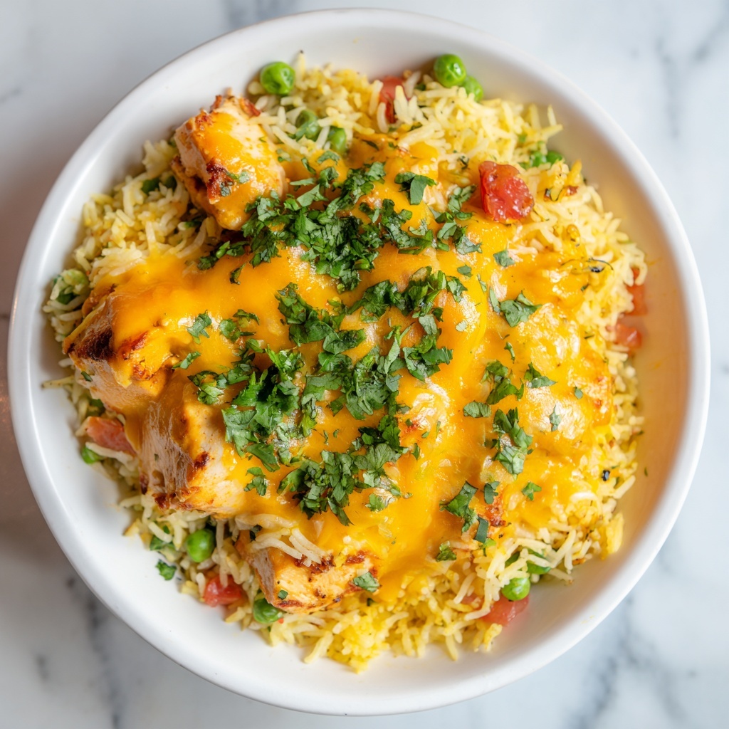 Cheesy Arroz Con Pollo (Cheesy Chicken and Rice) Recipe - Recipe Image