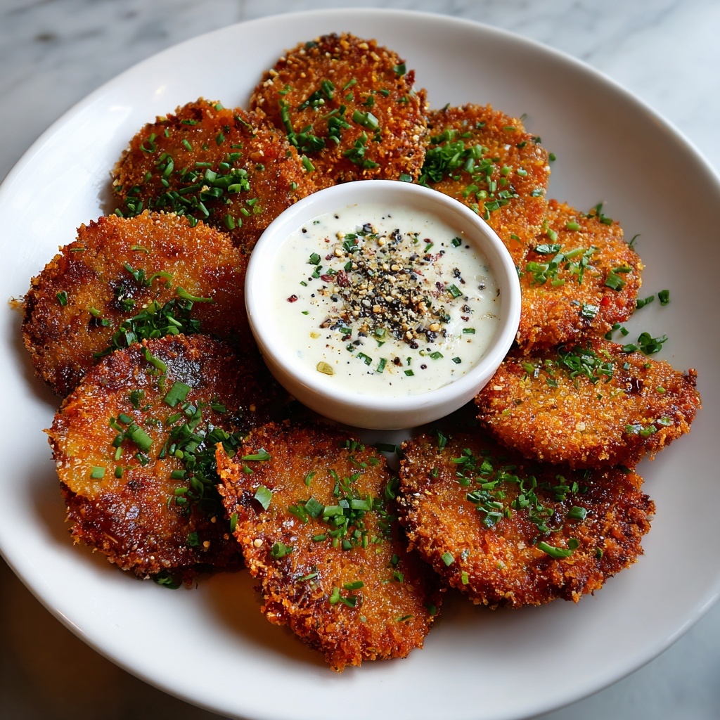 Fried Sliced Mushrooms with Ranch Dipping Sauce Recipe - Recipe Image