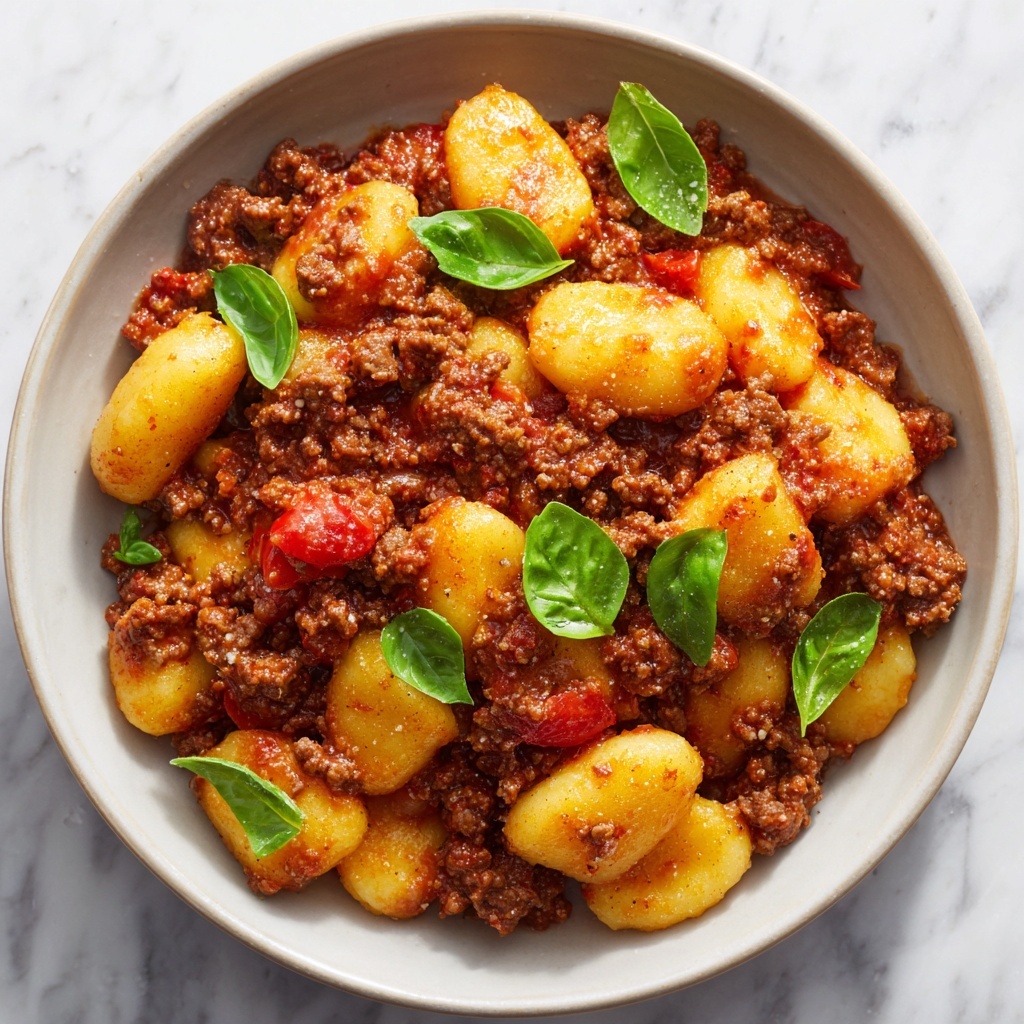 Gnocchi Bolognese Recipe - Recipe Image
