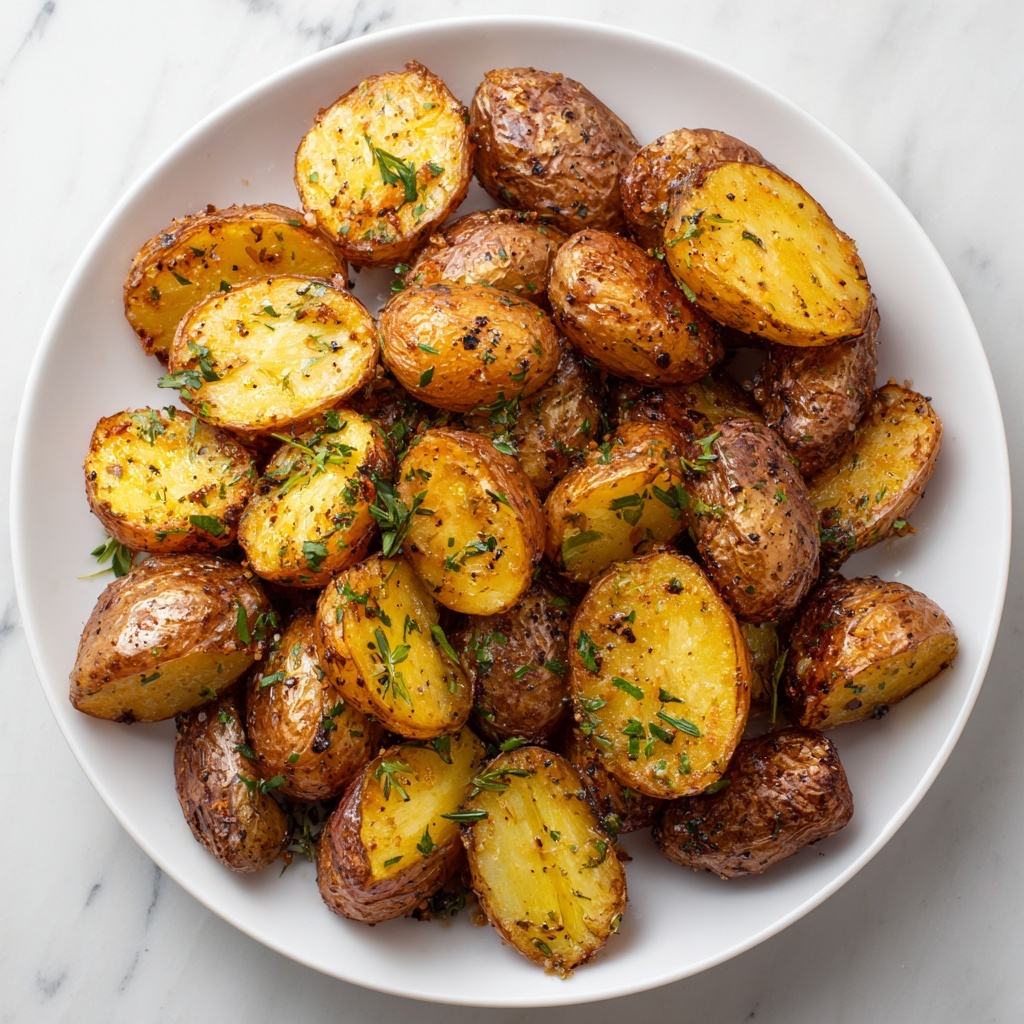 Crispy Garlic Butter Potatoes Recipe - Recipe Image