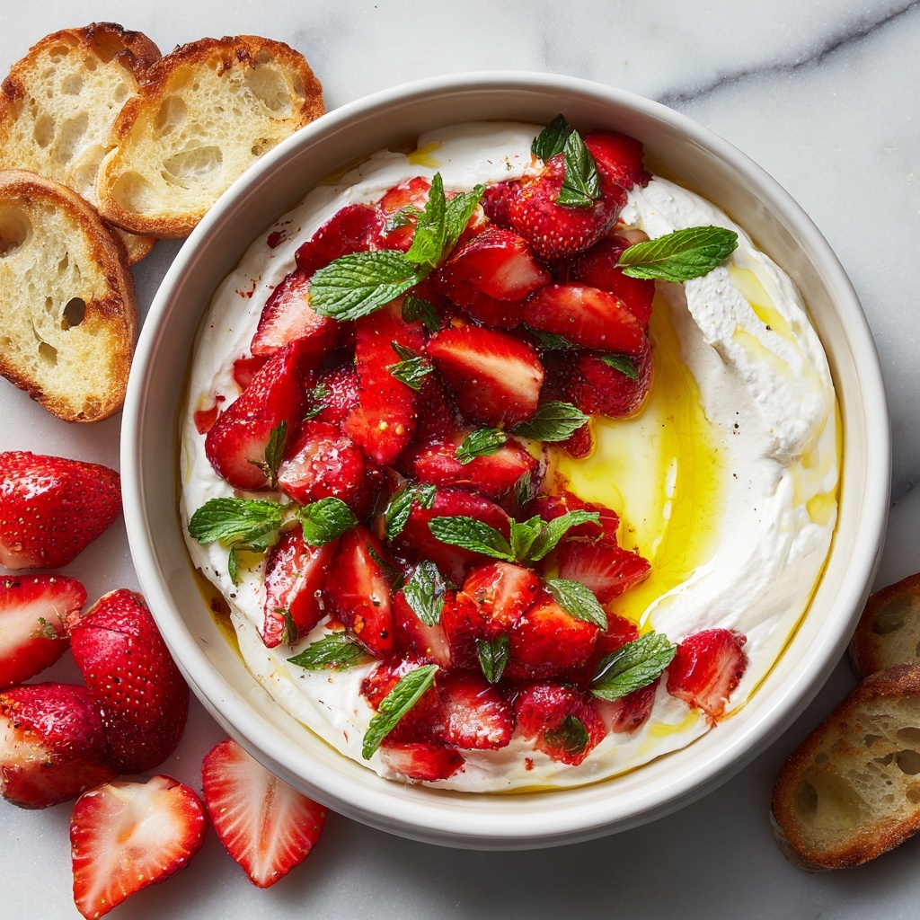 Whipped Feta Dip with Roasted Strawberries Recipe - Recipe Image