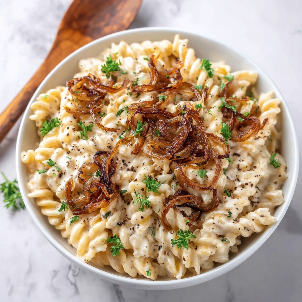 French Onion Pasta Salad: Creamy, Savory, and Perfect Recipe - Recipe Image