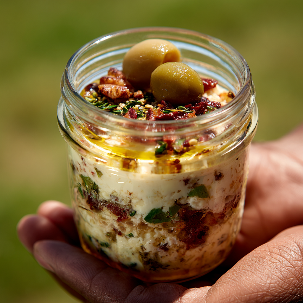 Olive Lovers’ Dream Dip – Creamy Feta & Green Olive Spread Recipe - Recipe Image