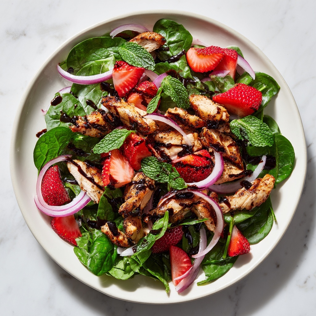 Strawberry Chicken Salad with Balsamic Dressing Recipe - Recipe Image