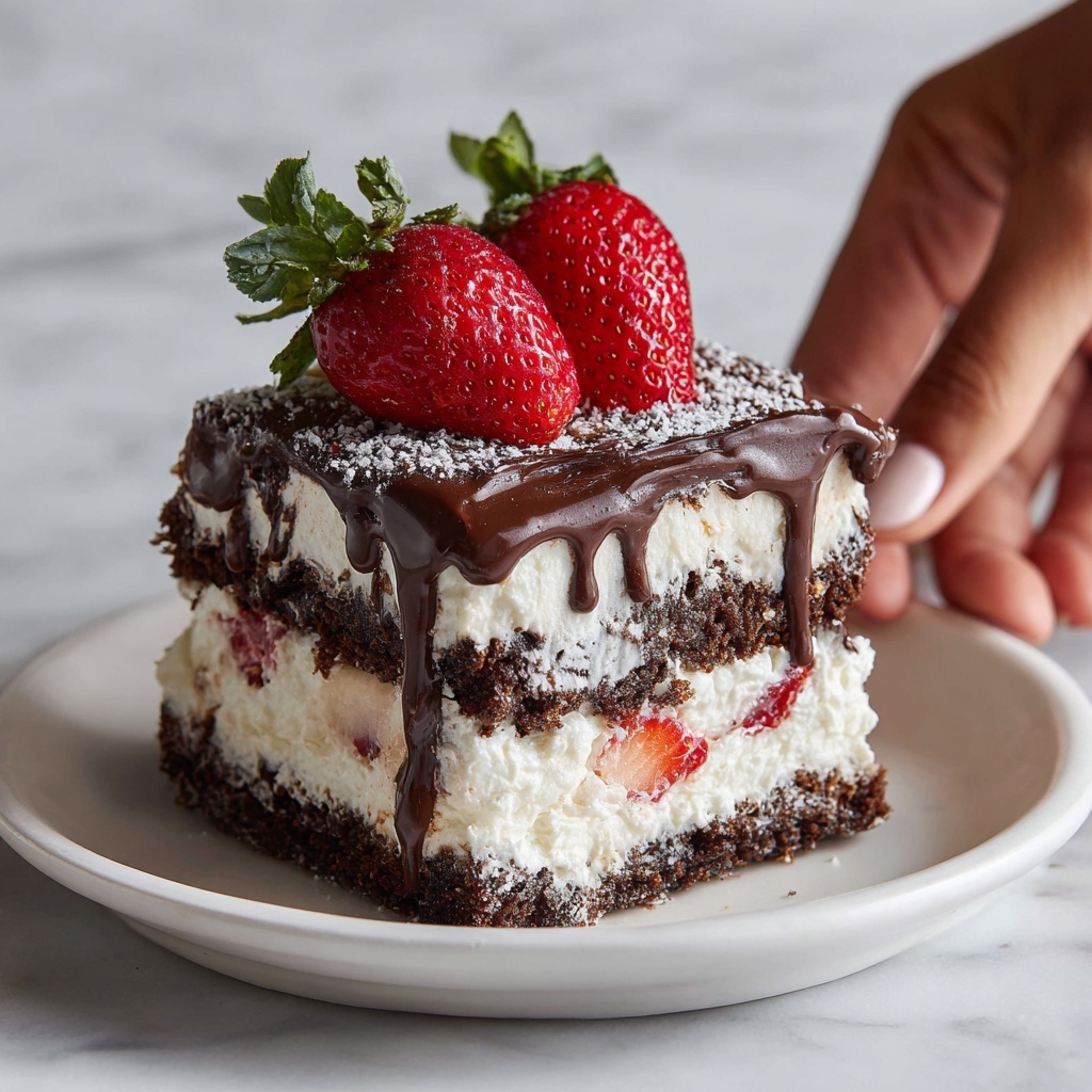 Chocolate Covered Strawberry Brownies Recipe - Recipe Image