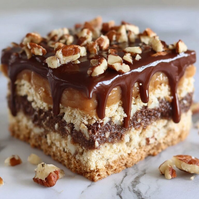 Caramel Turtle Poke Cake Recipe