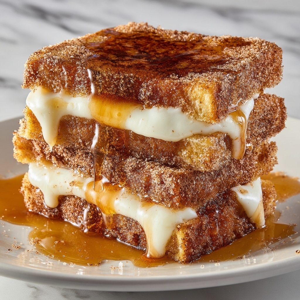 Churro Stuffed French Toast with Cinnamon Sugar Recipe - Recipe Image