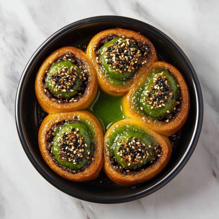 Vegan Matcha Black Sesame Cinnamon Rolls Recipe