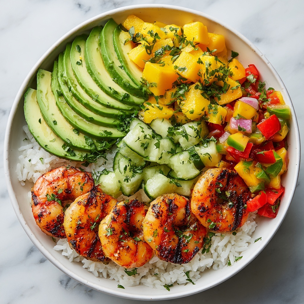 Shrimp and Avocado Bowls with Mango Salsa Recipe - Recipe Image