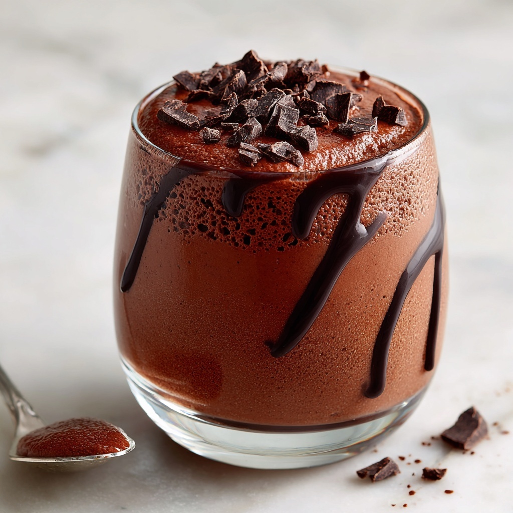 Chocolate Yogurt Pudding with Peanut Butter and Melted Chocolate Recipe - Recipe Image