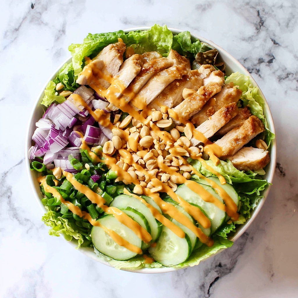Asian Peanut Chicken Salad Recipe - Recipe Image