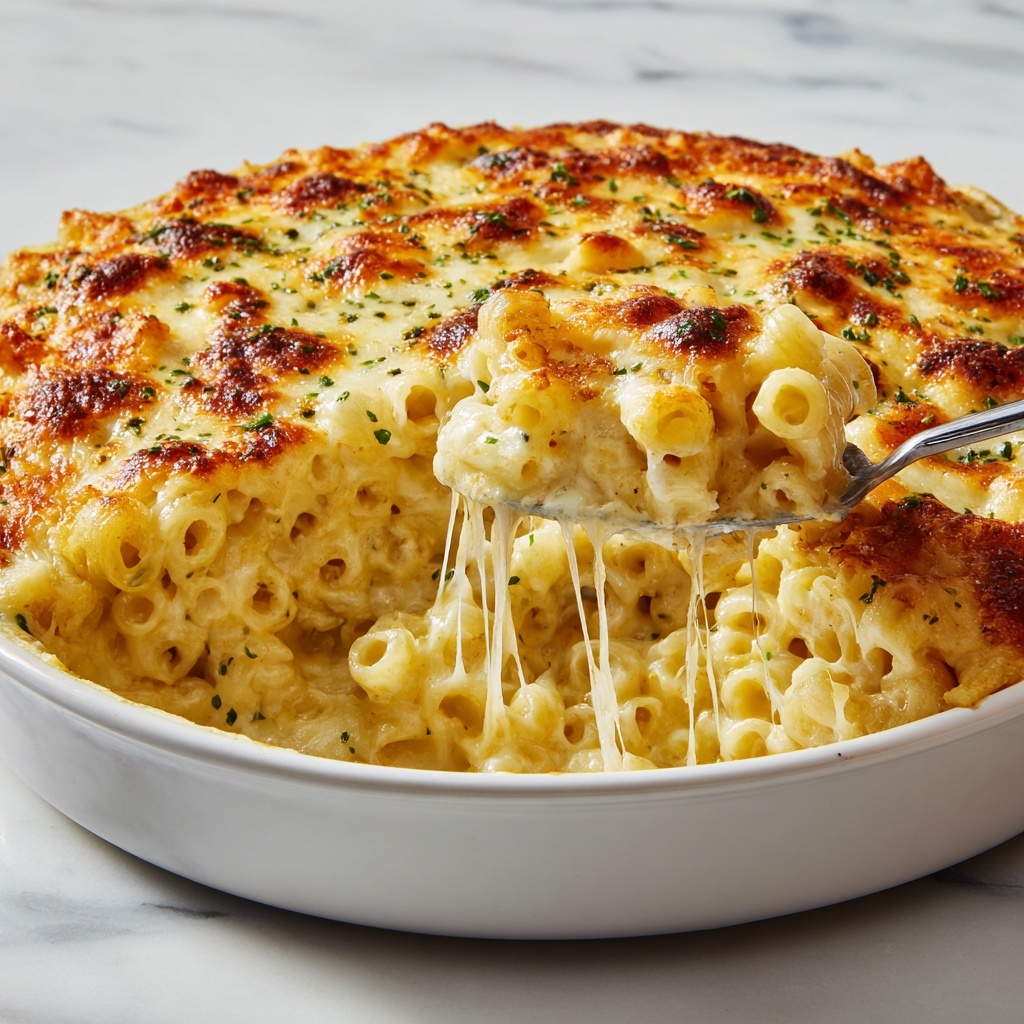 Four Cheese Baked Macaroni Recipe - Recipe Image