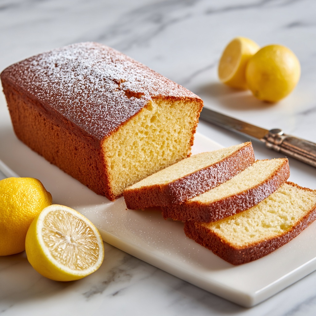Old-Fashioned Lemon Pound Cake Recipe - Recipe Image